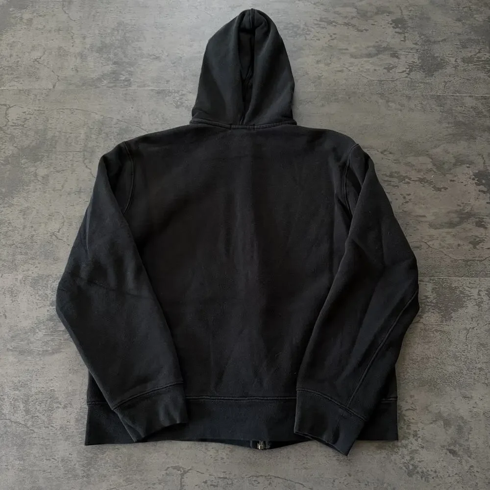 Polo Ralph Lauren Mens Hoodie S Small Black Full Zip Pony Logo Sweatshirt